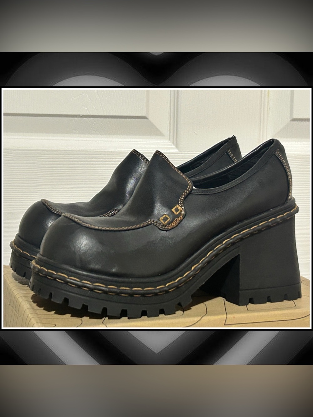 Vintage 90s Y2K Chunky Platform Oxfords